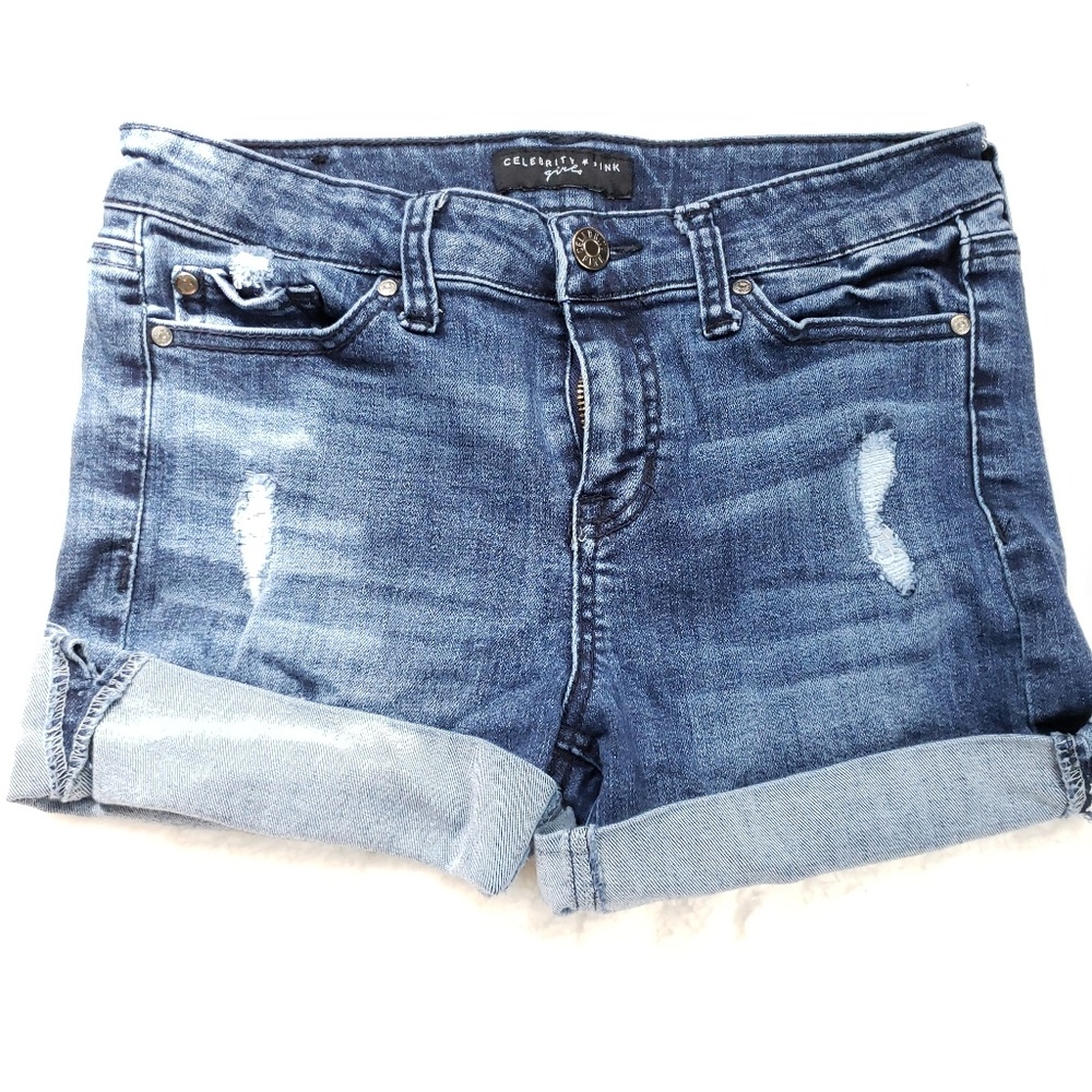 Celebrity Pink Distressed Jean Shorts
